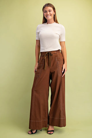 Walnut Contrast Pants