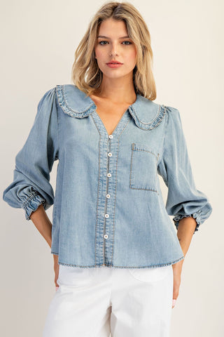 The Lady Denim Top