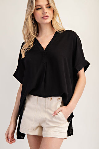Black Airflow Top