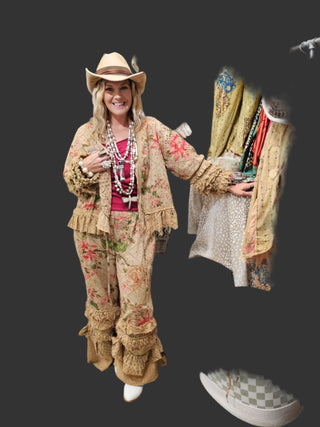 RB Tattered Flower Pant