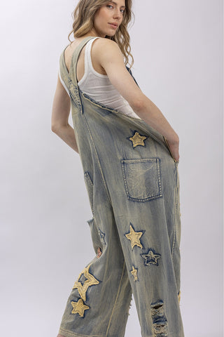 Star Patchwork Overalls