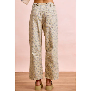 Vintage Blue Floral Pants