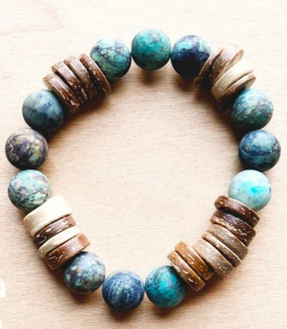 Frosted African Turquoise Bracelet