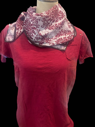 RB Cranberry Rip Tattered Shirt
