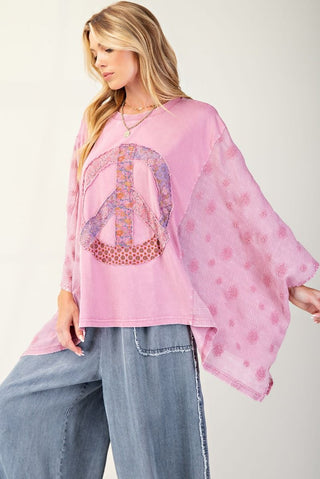 Dusty Rose Peace Top