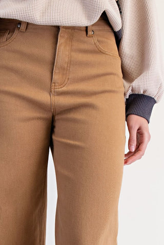 Camel Twill Pants