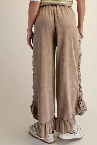 Vintage Vine Ruffled Pants