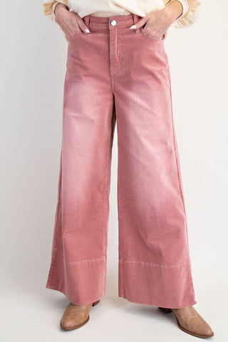 Antique Rose Corduory Pants