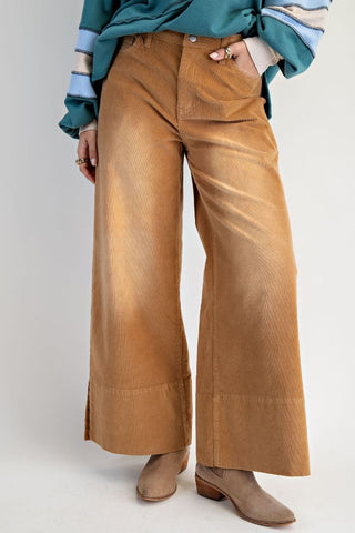 Camel Corduroy Pants
