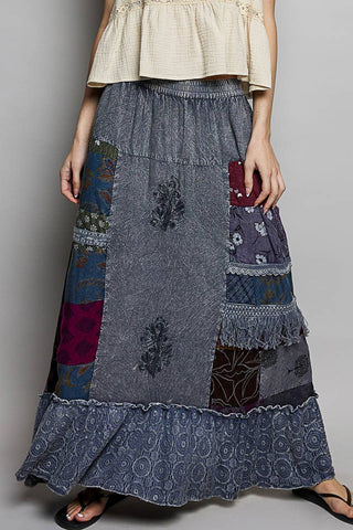 Vintage Washed Ruffle Skirt