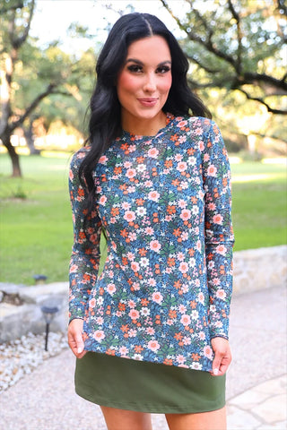 Gwen Floral Mesh Top