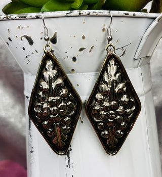 Diamond Tooled Earrings