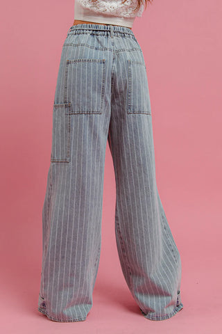 Striped Cargo Pants