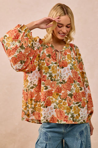 Autumn Floral Top