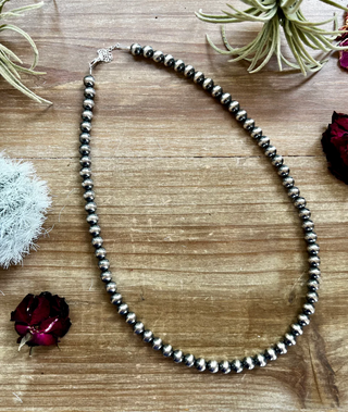 8mm Sterling Pearl Necklace