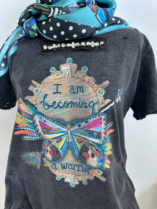 Becoming a Warrior Tattered Tee