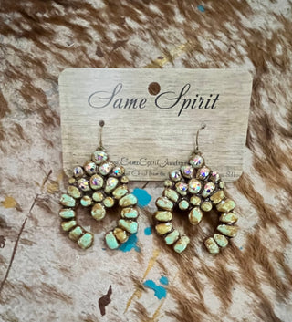 Turquoise Squash Blossom Earrings