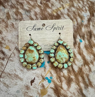 Turquoise Sugar Teardrop Earrings